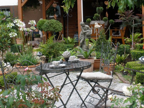 Gartenansicht der Familie Kraushaar